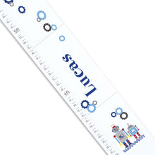 Personalized White Robot Growth Chart