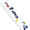Personalized White Growth Chart With Police Design