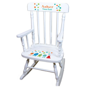 Noah's Ark White Personalized Wooden ,rocking chairs