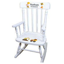 Dinosaur White Personalized Wooden ,rocking chairs