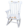 North Woodland White Personalized Wooden ,rocking chairs