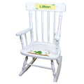 Turtle White Personalized Wooden ,rocking chairs