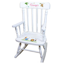 Stitched Stars White Personalized Wooden ,rocking chairs