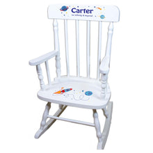 Rocket White Personalized Wooden ,rocking chairs