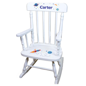 Rocket White Personalized Wooden ,rocking chairs