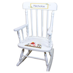 Barnyard White Personalized Wooden ,rocking chairs