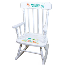 Pastel Hot Air Ballon White Personalized Wooden ,rocking chairs