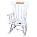 Wild West White Personalized Wooden ,rocking chairs