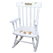 Medieval Castle White Personalized Wooden ,rocking chairs