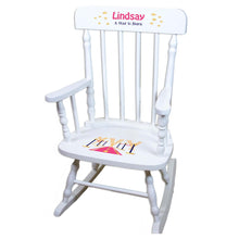 Mountain Bear White Personalized Wooden ,rocking chairs