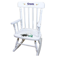 Mountain Bear White Personalized Wooden ,rocking chairs