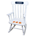 Basketball White Personalized Wooden ,rocking chairs