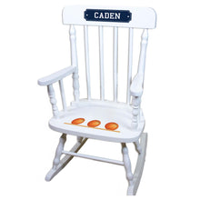 Basketball White Personalized Wooden ,rocking chairs