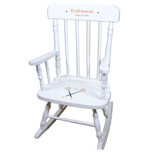 Volleyball White Personalized Wooden ,rocking chairs