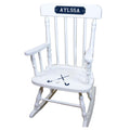 Field Hockey White Personalized Wooden ,rocking chairs