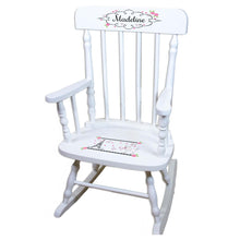 Oh La La Paris White Personalized Wooden ,rocking chairs