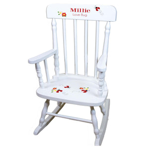 Cupcake White Personalized Wooden ,rocking chairs