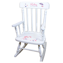 Ballet Princess White Personalized Wooden ,rocking chairs