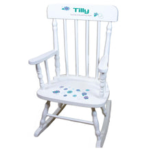 Fairy Princess White Personalized Wooden ,rocking chairs