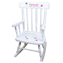 Princess Swan White Personalized Wooden ,rocking chairs