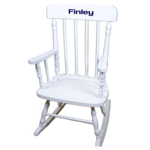 White Personalized Wooden ,rocking chairs -Name Only