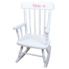 Single Ballet White Personalized Wooden ,rocking chairs