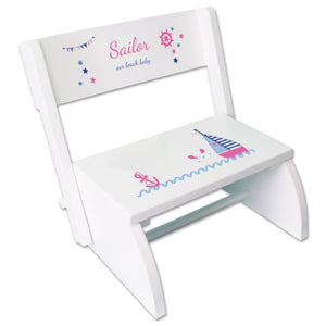 Personalized Train Childrens Stool