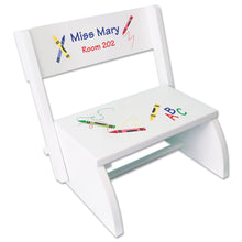 Personalized Crayon Childrens Stool