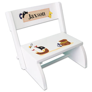 Personalized Pirate Childrens Stool