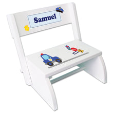 Personalized Police Childrens Stool