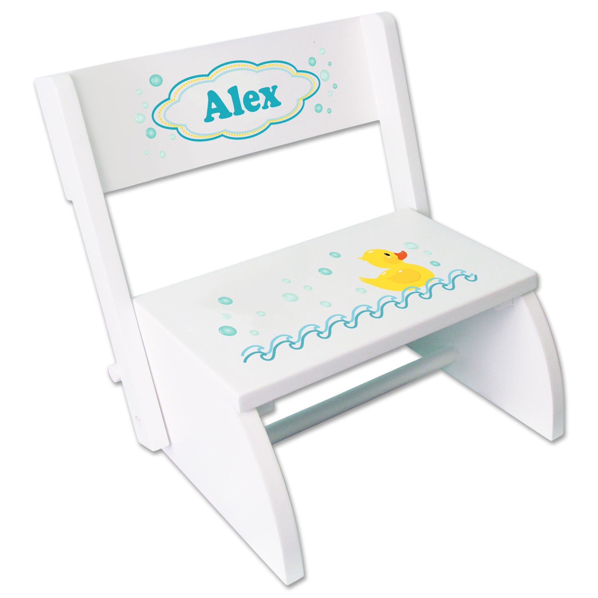 Personalized Rubber Ducky Childrens Stool