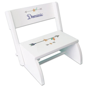 Personalized Tribal Arrows Boy Childrens Stool