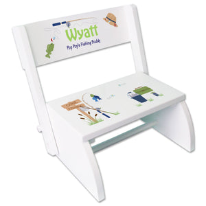 Personalized Monkey Boy WhiteStool 