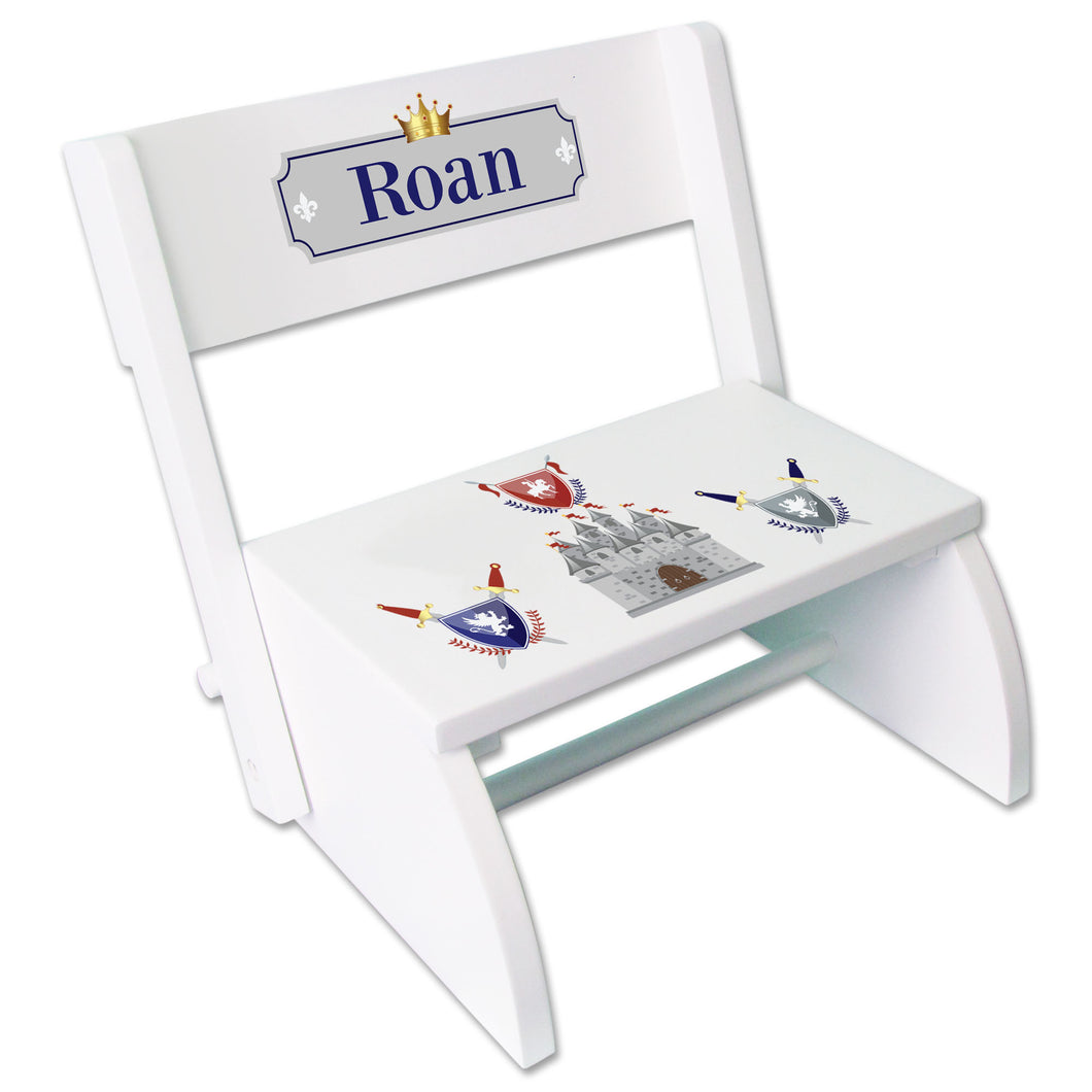 Personalized Medieval Castle WhiteStool 