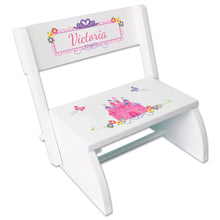 Personalized Princess Castle Childrens Stool