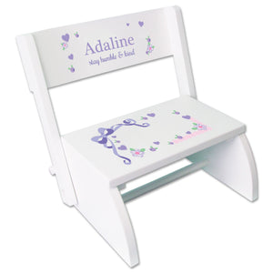 Personalized Pink Rock Star Childrens Stool