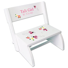 Personalized Red Ladybugs Childrens Stool