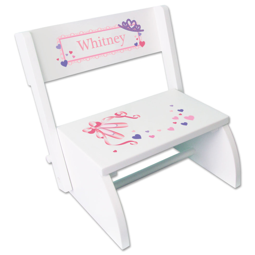 Personalized Ballet Princess Childrens Stool