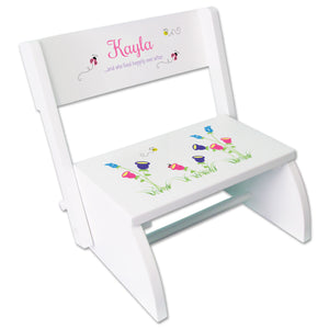Personalized English Garden Childrens Stool