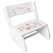 Personalized White Stool Sweet Treats Candy Design