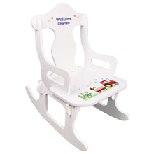 Red Tractor Puzzle Rocker