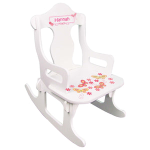 Pink Butterflies Puzzler Rocker