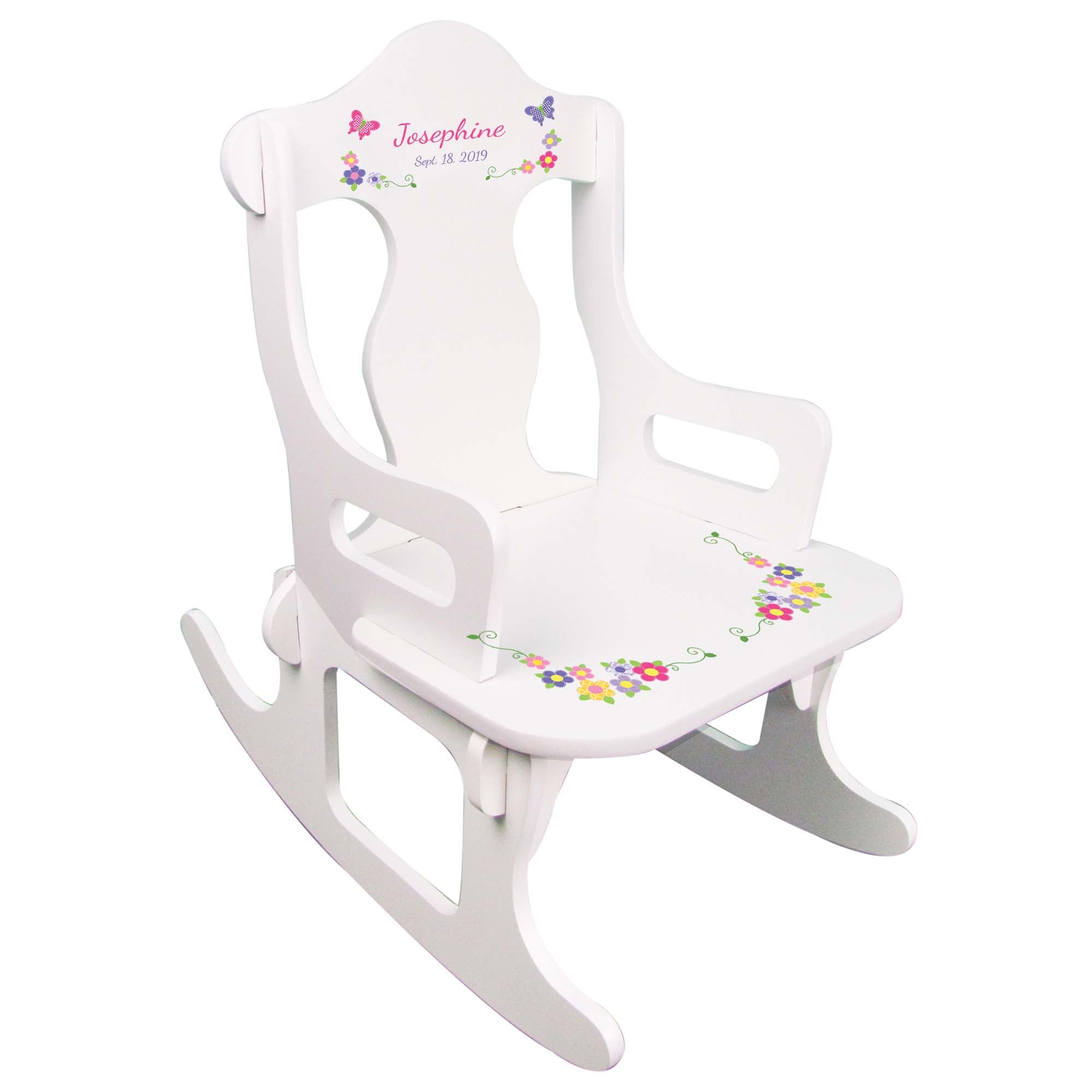 Bright Butterfly Garland Puzzle Rocking Chair | My Bambino