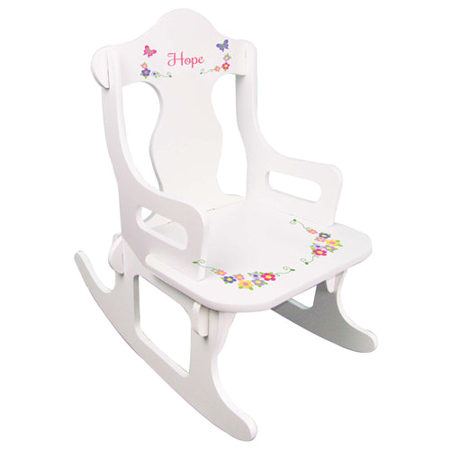 Bright Butterfly Garland Puzzle Rocker