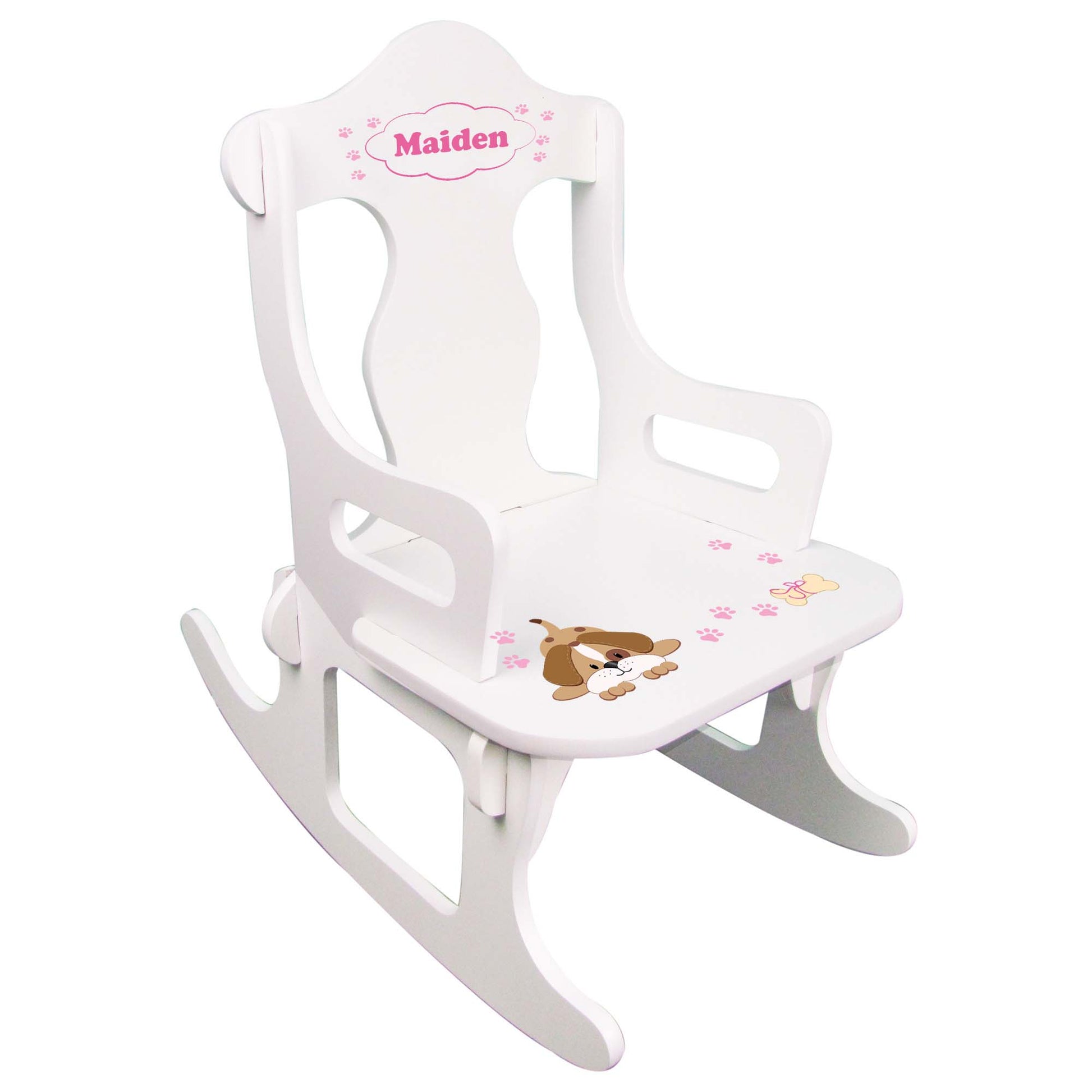 Pink Puppy Puzzle Rocker