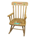 Soccer Natural Spindle Rocking Chair