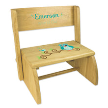 Personalized Rainbow Childrens And Toddlers Wooden Folding Stool