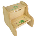 Personalized Turtle Natural Two Step Stool