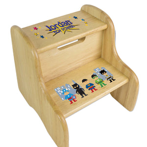 Personalized Rubber Ducky Natural Two Step Stool
