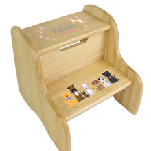 Personalized Shark Tank Natural Two Step Stool